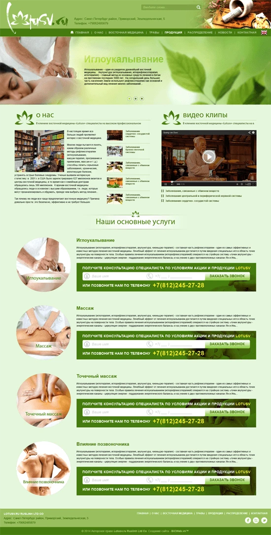 Thiết kế website dược phẩm của Nga Ruslinh - lotusv.ru