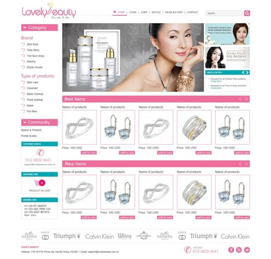 LovelyBeauty - Thương hiệu mỹ phẩm chuyên cung cấp các sản phẩm làm đẹp