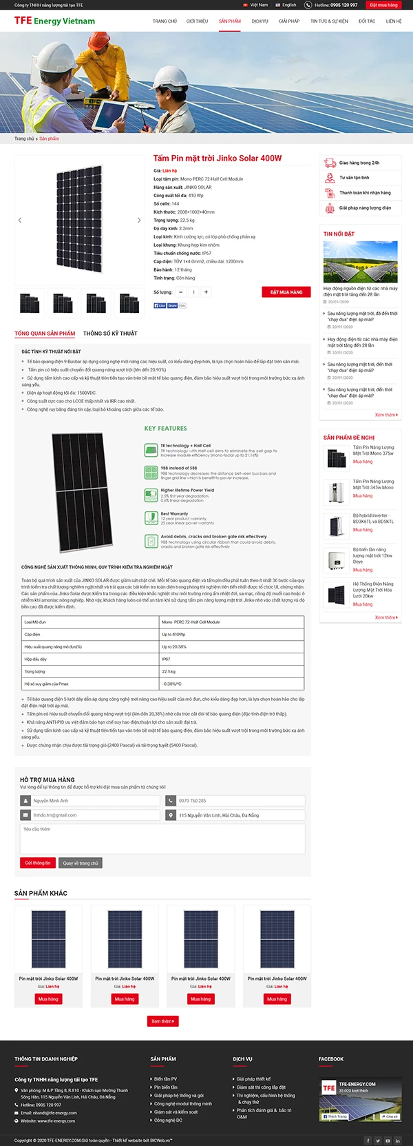 Công ty TNHH năng lượng tái tạo TFE- ENERGY Việt Nam
