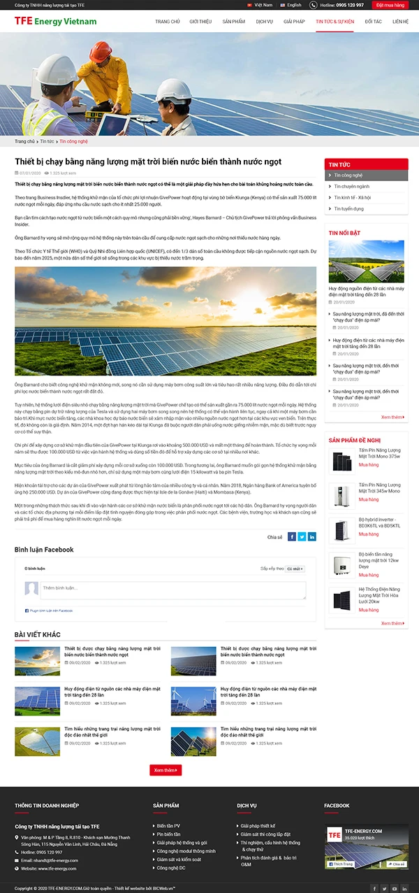 Công ty TNHH năng lượng tái tạo TFE- ENERGY Việt Nam