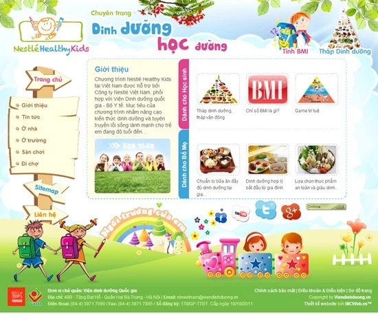 Chuyên trang Giáo dục dinh dưỡng học đường