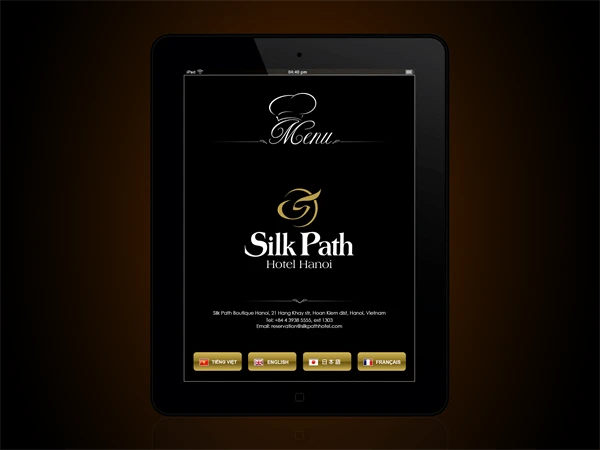 Thiết kế phần mềm Thực đơn điện tử cho Silk Path