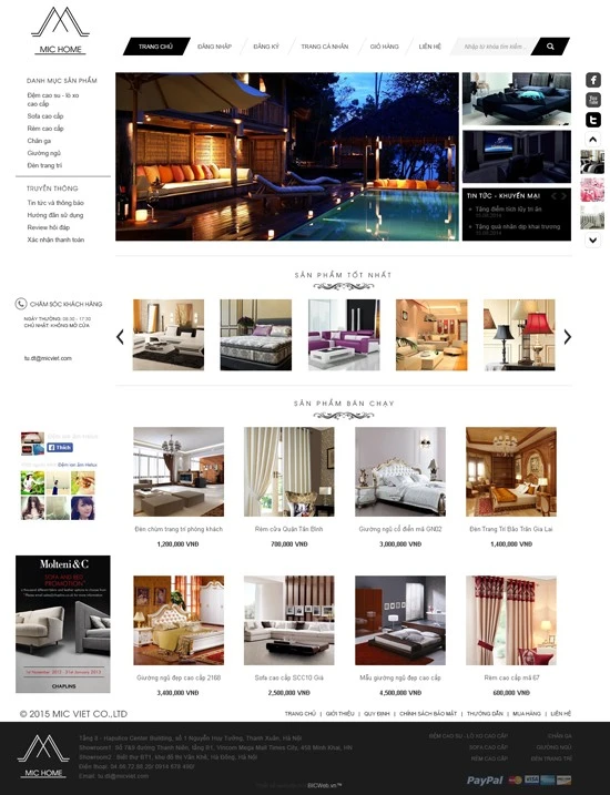 Thiết kế Website thương mại điện tử Michome