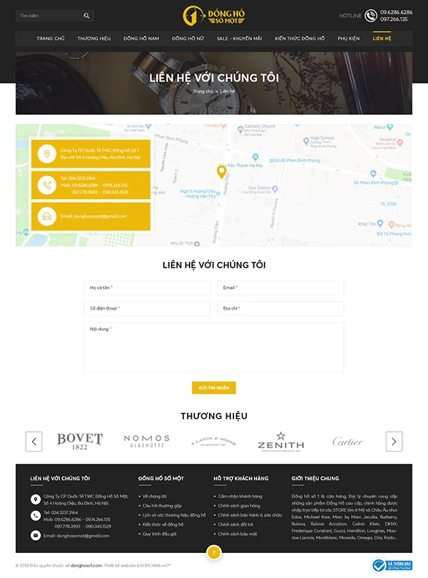Web bán hàng đồng hồ