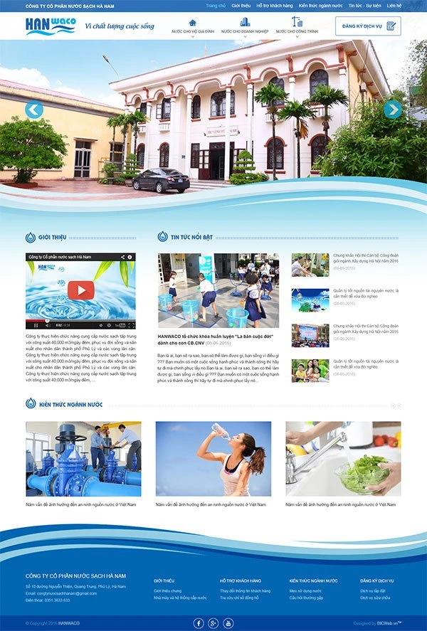 CÔNG TY CỔ PHẦN NƯỚC SẠCH HÀ NAM