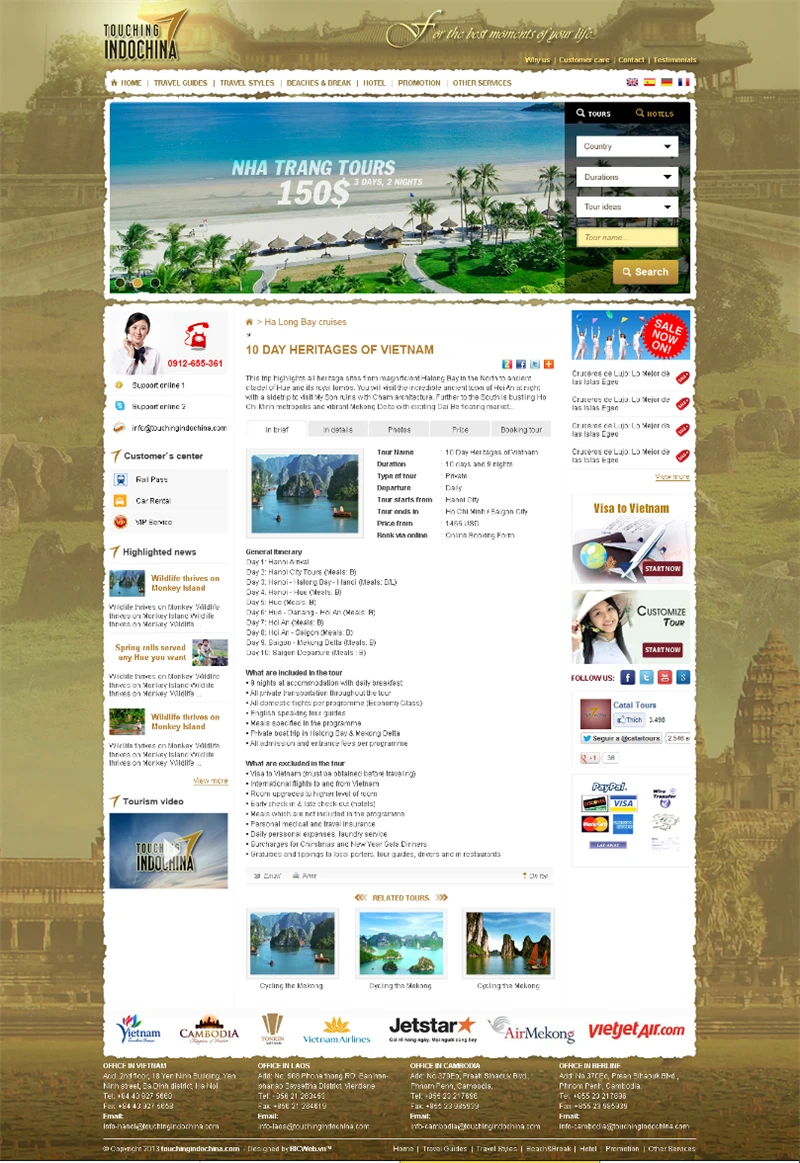 Thiết kế website todo-travel.com​Công ty Du lịch Lữ hành tại Hà Nội