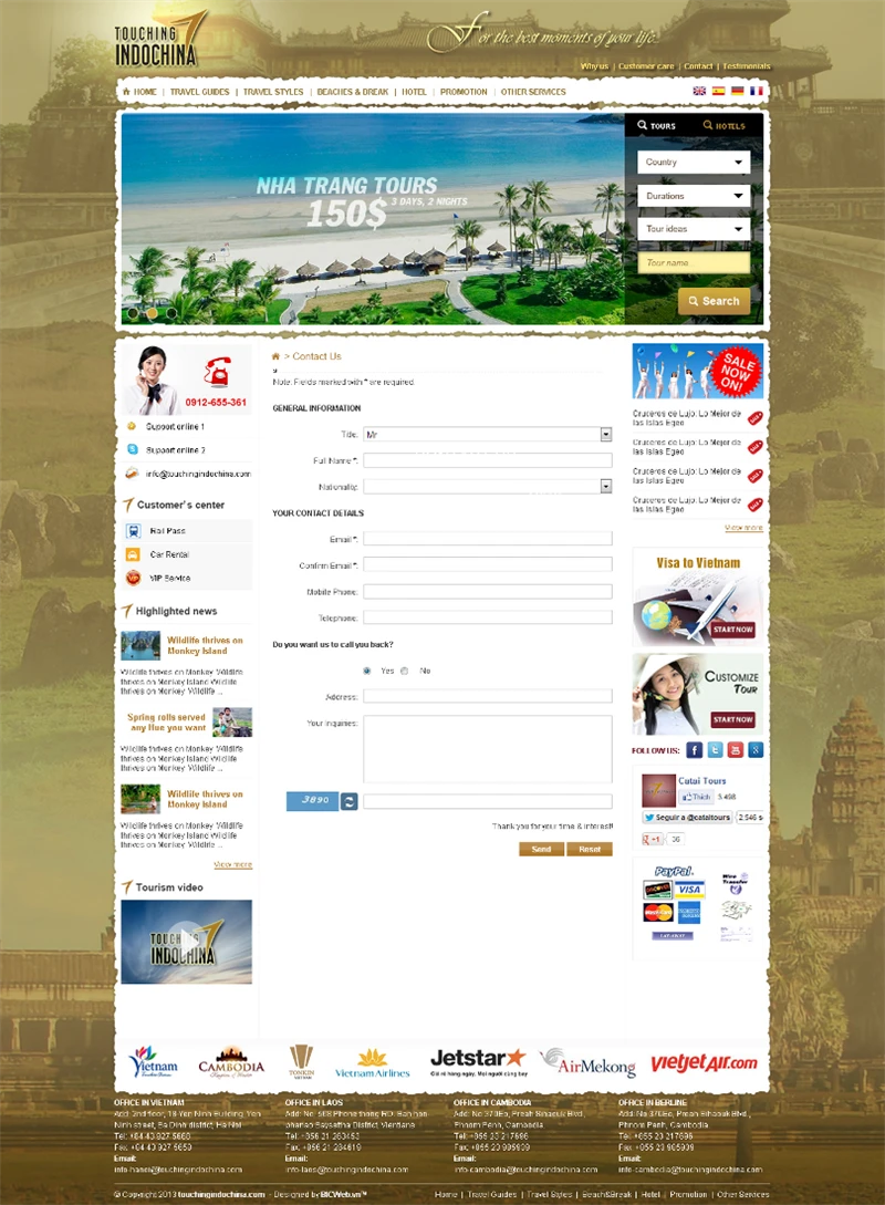 Thiết kế website todo-travel.com​Công ty Du lịch Lữ hành tại Hà Nội