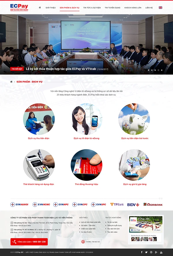 Giải pháp thanh toán Điện lực và Viễn thông - ECPAY