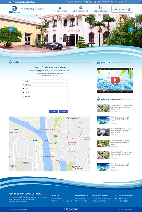CÔNG TY CỔ PHẦN NƯỚC SẠCH HÀ NAM