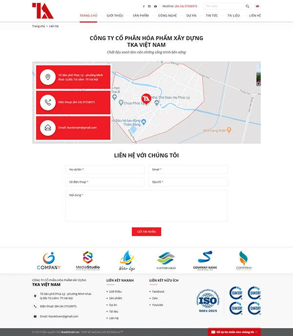 Công ty CP Hóa phẩm xây dựng TKA Việt Nam