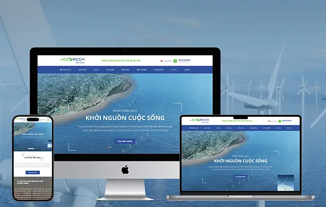 Thiết kế website công ty năng lượng tái tạo