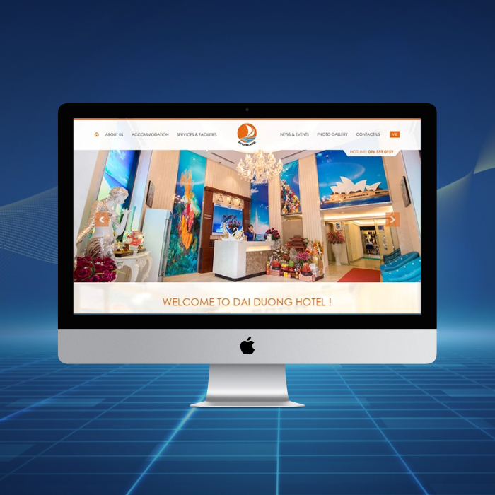 Ke Website Thiết kế website Khách sạn Đại Dương - Ocean Hotel Hanoi