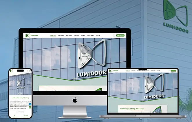 Website thương hiệu cửa nhôm kính cao cấp Lumidoor