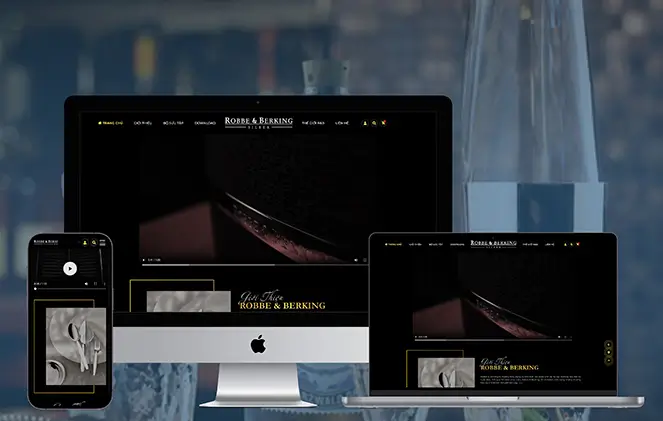Thiết kế website dụng cụ bàn tiệc nhập khẩu