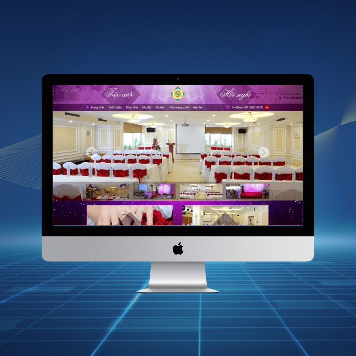 Thiết kế website Nhà hàng tiệc cưới Sahul