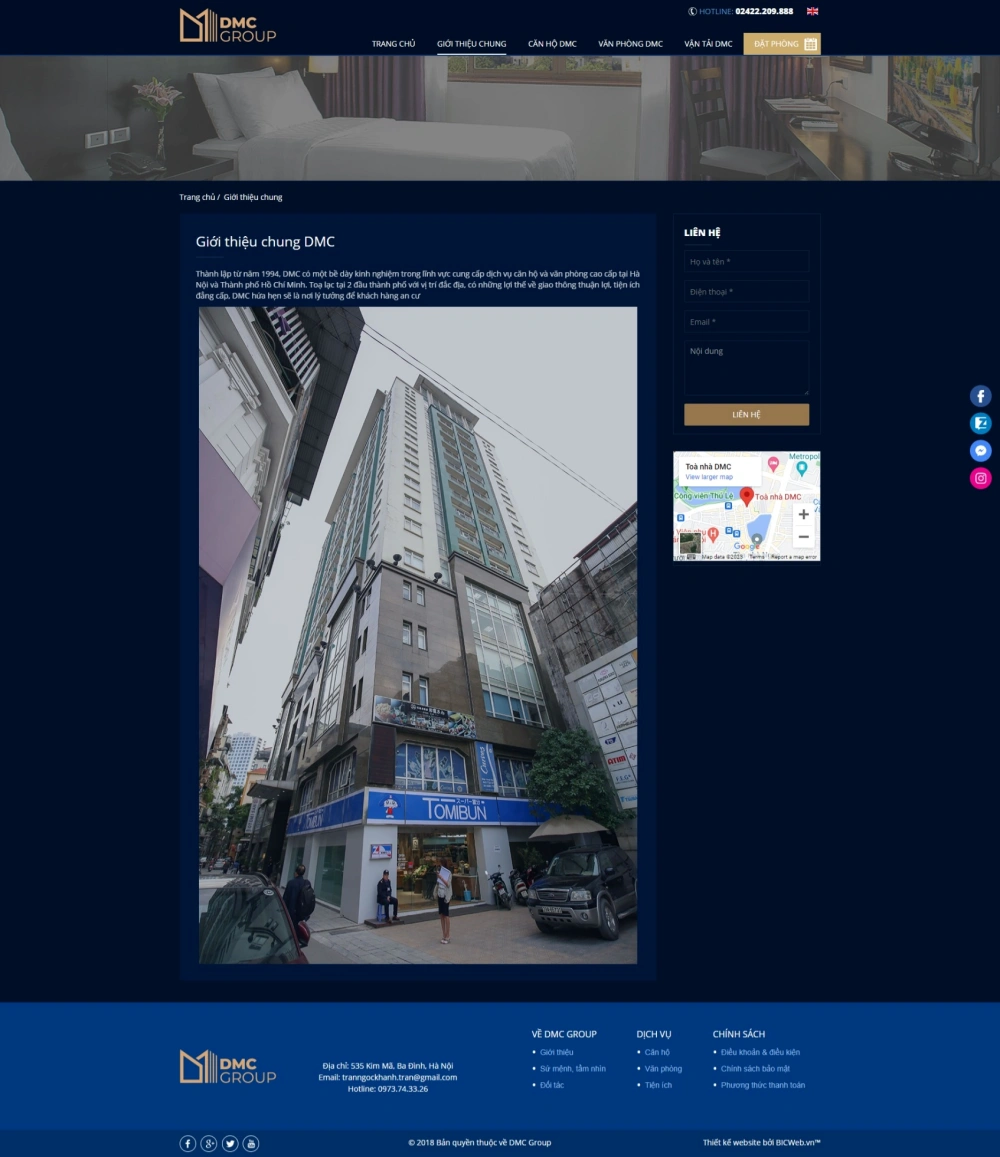 Tổ hợp văn phòng - Khách sạn DMC Tower