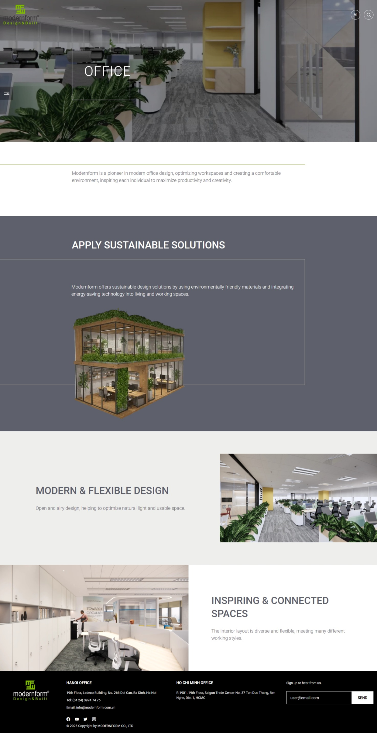 Thiết kế và thi công nội thất Modernform