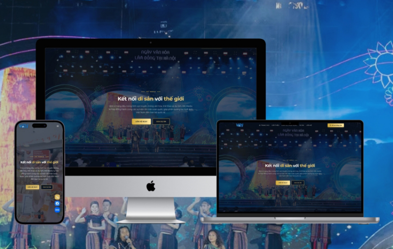 Thiết kế website công ty truyền thông VRI Media tại Hà Nội